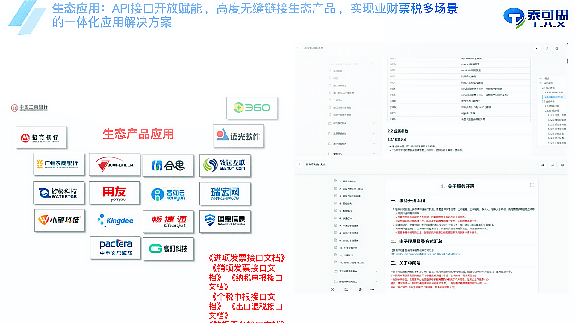 开放生态接口中心 产品图片 1